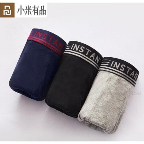 Youpin Instant Me Man Breathable Cool Boxer Briefs 3PCS Naked and Refreshing Sexy Underpants Men Panties Underwear Shorts