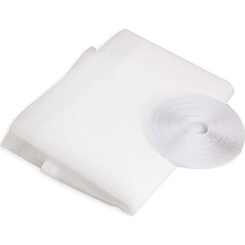 Flyscreen Curtain Insect Mosquito Window Mesh Screen for Kitchen Bedroom Window Net Mesh Self-adhesive Anti-mosquito Door Fly Ne