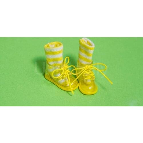 1 Pair Cute Candy Color OB11 Dolls Rain Boot Shoes for Obitsu11, GSC, Middle Blyth Doll Socks Outfits Accessories
