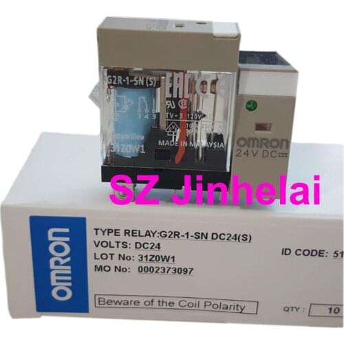 10pieces OMRON G2R-1-SN DC24(S) Authentic Original Intermediate Relay G2R-1-SN(S) 24VDC