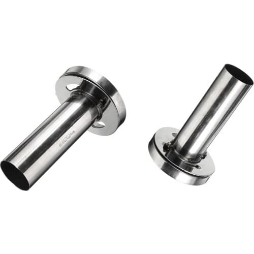 2Piece Insert Removable Stainless Round Exhaust Tip Silencer Muffler 4.5inch