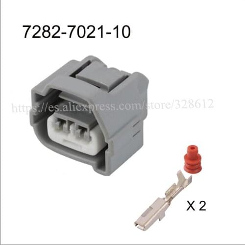 7282-7021-10 car wire female cable Waterproof sheath 2 pin connector automotive Plug socket include terminal and seal DJ7025D