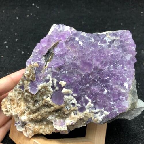 812.2gNatural rare purple fluorite quartz mineral specimen healing ring vein teaching stone home decoration CRYSTAL QUARTZ GEM