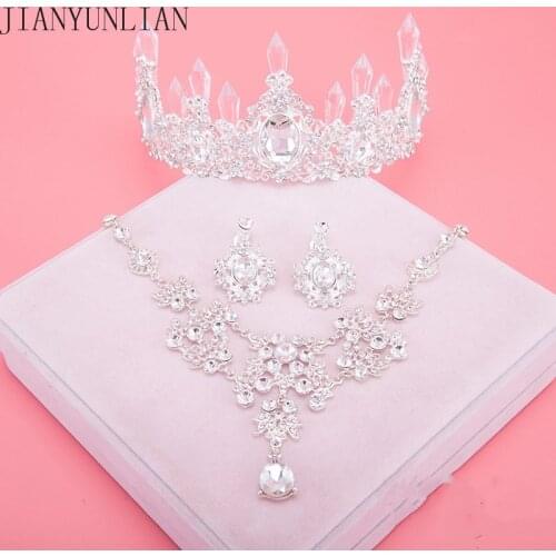 Sparkle Wedding Accessories Sets Silver Plated African Beads Cheap Crown Bridal Accessories Online 2016 Cappelli Da Sposa