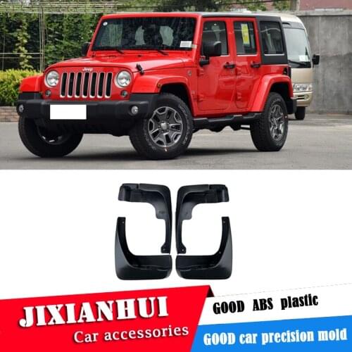 For Jeep Wranler 2005-2017 Mudflaps Splash Guards Front With color and rear Mud Flap Mudguards Fender Modified special