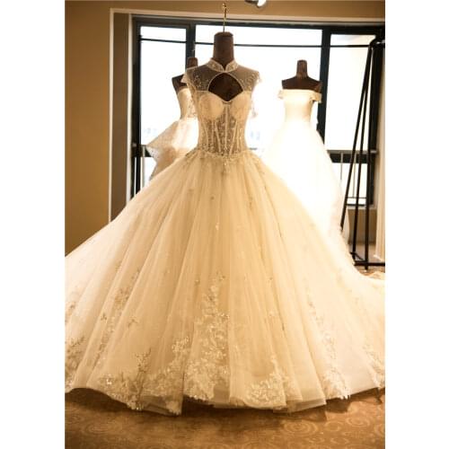 Hot 2021 New Arrivals Mariage Luxury Wedding Dresses Beading Bridal Gown Vestido Vestidos De Novia