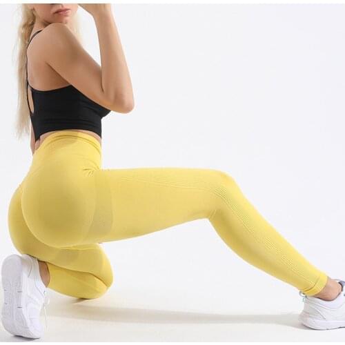 New High Waist Sports Seamless Leggings Yoga Pants Women Push Up Tights Hip Lift Gym Clothing Fitness Pants Sportswear Trousers