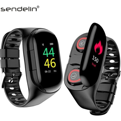 M1 Smart Bracelet Talk Band Bluetooth 5.0 Wireless Headphones Heart Rate Monitor Pedometer Talkband Wristband Watch PK huawei B5