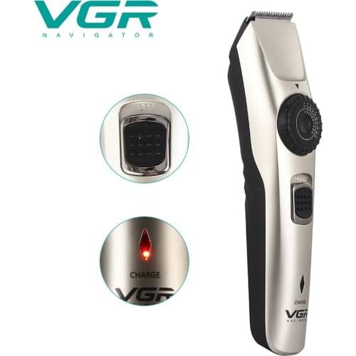 VGR V031 Self-cutting Hair Clipper Multi-size Controllable USB Rechargable Noise Reduction V-031