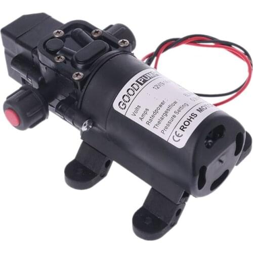 DC 12V 130PSI 6L/Min Water High Pressure Diaphragm Self Priming Pump 70W