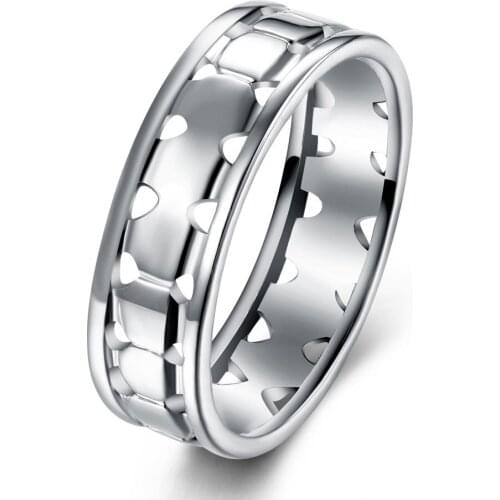 New arrival Fashion silver plated ring engagement jewelry for bride wholesale drop shipping hollow design wedding rings hot sell