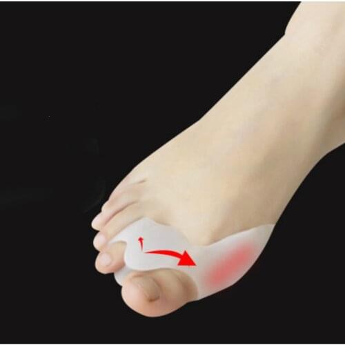 Hallux Valgus Corrector Bone Thumb Orthotic Orthopedic 1Pair Silicone Big Toe Separator Bunion Corrector Pedicure Foot Care Tool