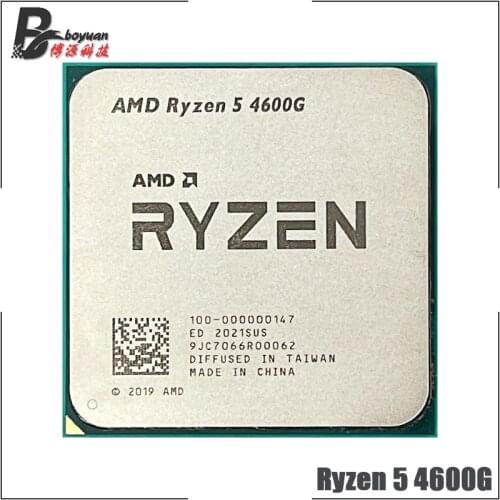 AMD Ryzen 5 4600G R5 4600G 3.7GHz Six-Core Twelve-Thread 65W CPU Processor L3=8M 100-000000147 Socket AM4