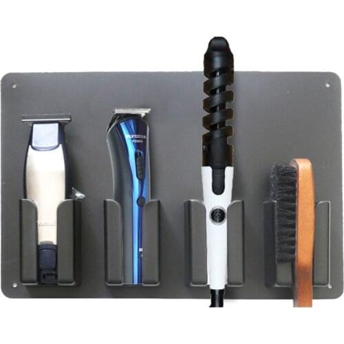 Drop Ship&Wholesale Wall-mounted Barber Hair Clipper Storage Rack Salon Accessories Holder Stand Tool Oct.16