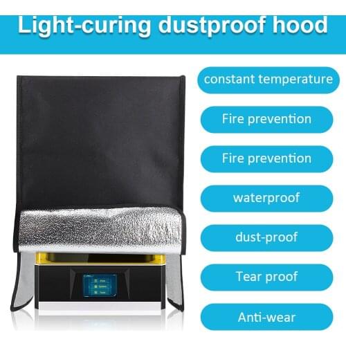 3D Printer Dust Cover Light Curing Dust Blackout Cover Soundproof Hood for Elegoo Saturn 3D Resin Printer Protection Storage