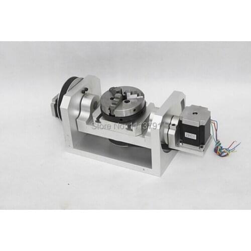 CNC dividing head, A-axis, rotation axis, fourth axis,fifth axis (with a chuck)