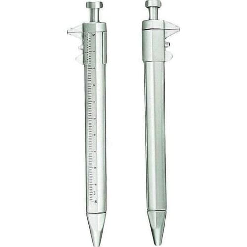Vernier Caliper Gift Roller ​Ball Pen 0.5mm Student Supplies Multifunction Plastic Portable Gauging Tools Caliper Pen