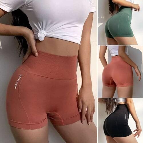 High Waist Sport Shorts Seamless Fitness Yoga Workout Short Scrunch Butt Yoga Tights Running Shorts Sports Women Gym Leggings