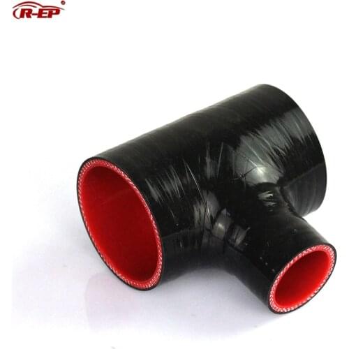 R-EP T Shape Silicone Hose 51 57 63mm for 25 34mm Turbo Blow off BOV T Piece Rubber Joiner 3-way Tube for Intercooler Turbo Kit
