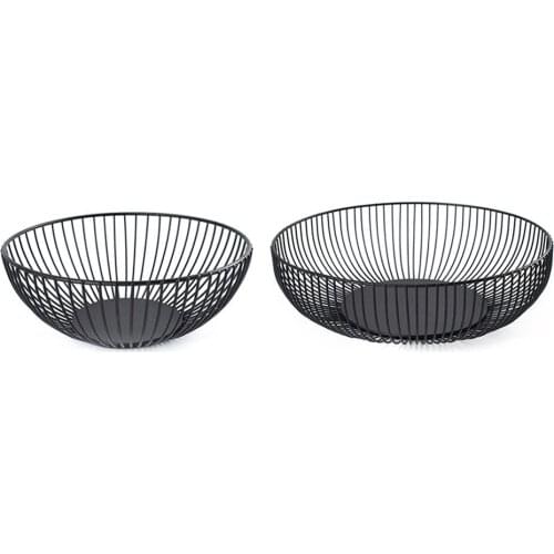 Nordic Simp Iron Art Fruit Storage Basket Home Organizer Bowl For Vegetable Snacks Candy Kitchen Dining Table Advantage