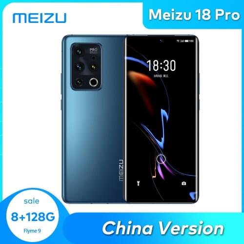 Meizu 18PRO 8/12GB 128/256G Cellphone 5G Smartphone Snapdragon 888 Octa Core NFC UFS3.1 4500mAh 40W Quick Charger China Version