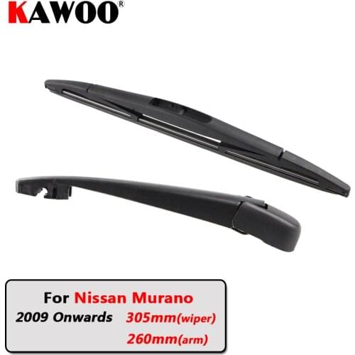 KAWOO Car Rear Wiper Blade Blades Back Window Wipers Arm For Nissan Murano Hatchback (2009 Onwards) 305mm Auto Windscreen Blade