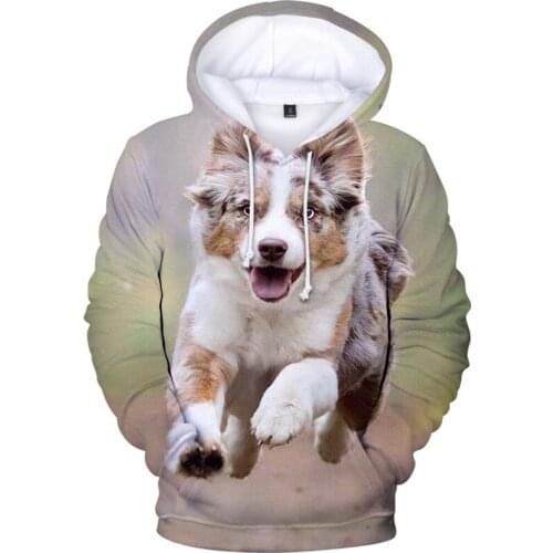 Suitable Autumn Hooded 3D Dog Hoodies Men Sweatshirts Women Streetwear New Print Cute Animal Hip Hop Casual Boys Girls Pullovers