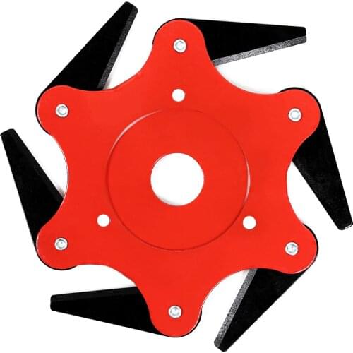 Universal 6 Blades Grass Trimmer Cutter Head Brush Weed Brush Cutting Head Garden Bonsai Power Tools Accessories for Lawn Mower