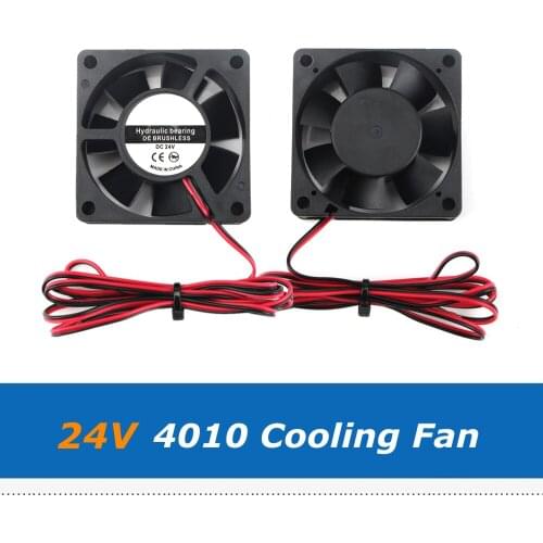 1pc 24V DC 4010 Cooling Fan 40x40x10mm Coller With Cable Length 2300mm For DIY Voron 2.4 3D Printer Parts