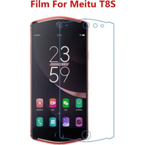 1/2/5/10 Pcs Ultra Thin Clear HD LCD Screen Protector Film With Cleaning Cloth Film For Meitu T8S