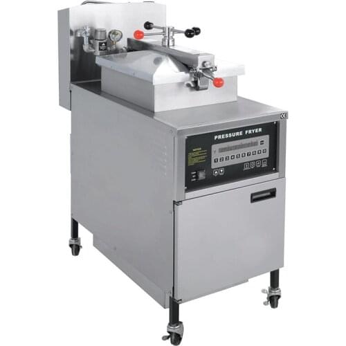 1pc PF-G600L gas computer control digital LCD KFC chicken oil pressure fryer with oil pump