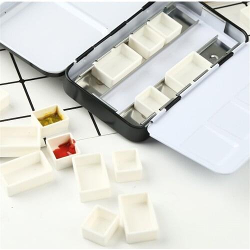 10/20/40pcs Paint Palette Pigment Box Solid Watercolor Palette Professional Drawing Tool for Beginner Artists Painting Supplies