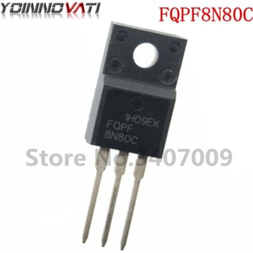 10PCS FQPF8N80C TO-220 8N80C 8N80 MOSFET 800V N-Ch Q-FET advance C-Series New original