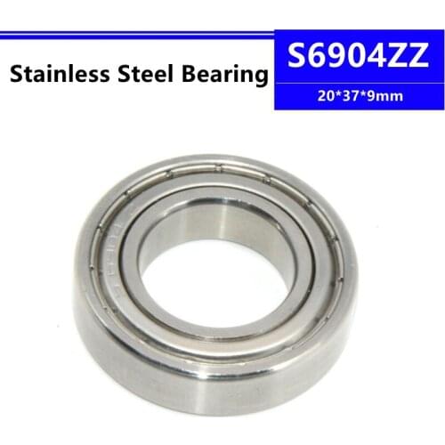 10pcs/50pcs S6904ZZ 20*37*9mm Stainless Steel Deep Groove Ball Bearing 20x37x9mm SB6904 S6904-2Z S6904Z