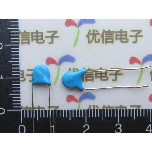 40pcs High Voltage Ceramic Capacitors 1000V 1KV 1NF 102m dip capacitors ceramic 1NF