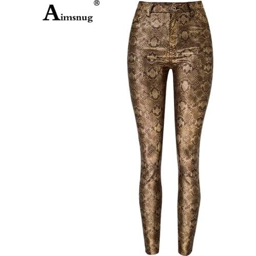 Женские кожаные брюки Aimsnug China At AliExpress