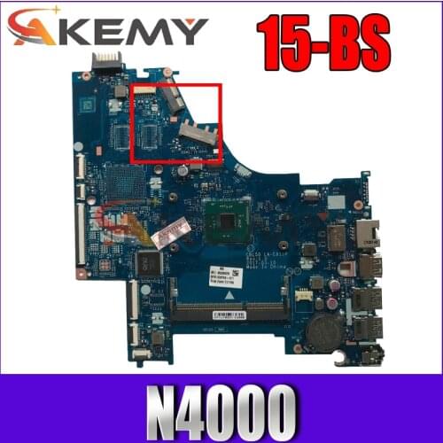 AKemy Laptop motherboard For HP 15-BS Core Celeron N4000 SR3S1 Mainboard LA-G121P L24004-501 DDR4