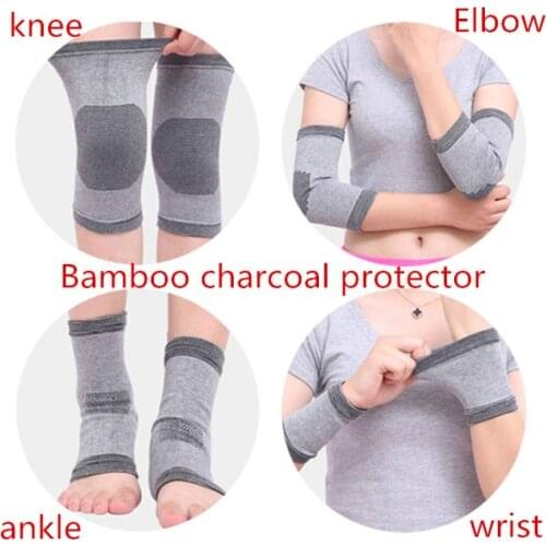 Bamboo charcoal protector knee wrist elbow ankle spring summer warmth protective set air-conditioned rooms men women