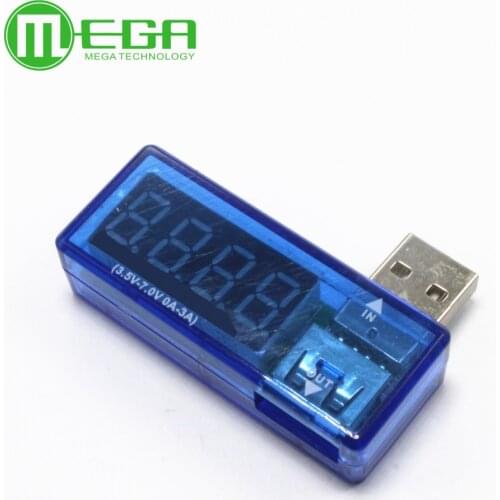 10pcs Digital USB Mobile Power charging current voltage Tester Meter Mini charger doctor voltmeter ammeter