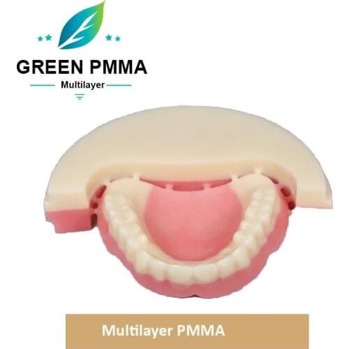 Digital denture material multi-mix PMMA for full arch denture
