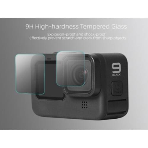 For GoPro Hero 9 Tempered Glass Screen Protector Lens Protection Protective Film For Gopro Hero9 Camera Accessories