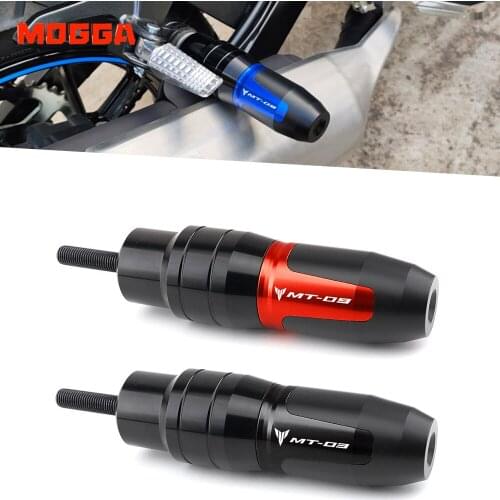 For YAMAHA MT-03 MT03 MT09 MT-09 FZ-09 2012-2020 2019 2018 CNC Motorcycle Crash Protector Pad Exhaust Slider Protection MT 03 09