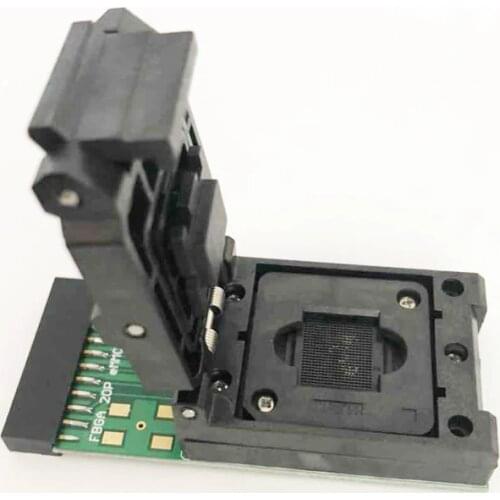 EMMC test Socket to 20pin universal port for eMMC153 eMMC 169 nand flash testing reader size 11.5x13mm for data recovery