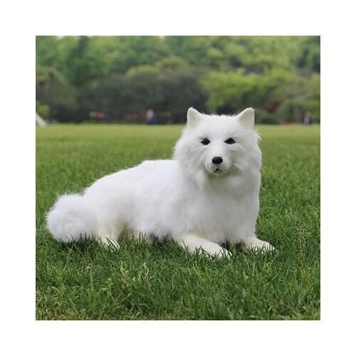 Simulation cute lying husky 33x18 cm model polyethylene&furs dog model home decoration props ,model gift d583