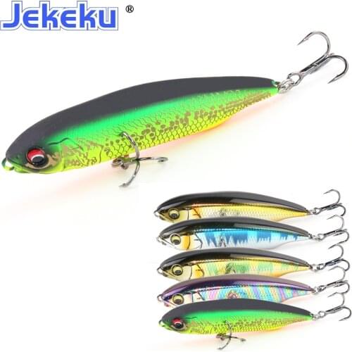 JEKEKU 1pc 2021 Hard Pencil Fishing Lure Hot Model Slow Sinking Lure 60mm 5.6g Artificial Hard Plastic Bait Trout Bass Tackle