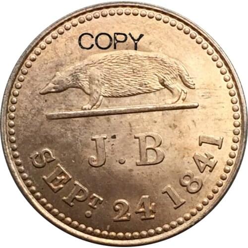 Sarawak 1 Keping 1841 James Brooke Rajah Red Copper Copy coin