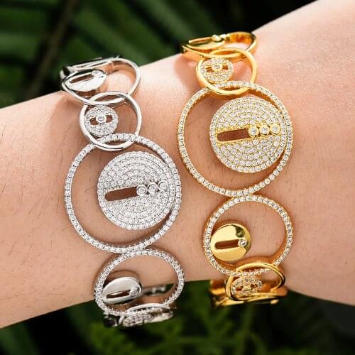 Missvikki New Trendy Luxury Noblewoman Necklace Bangle Earrings Ring Jewelry Sets For Women Wedding High Quality New Dubai Style