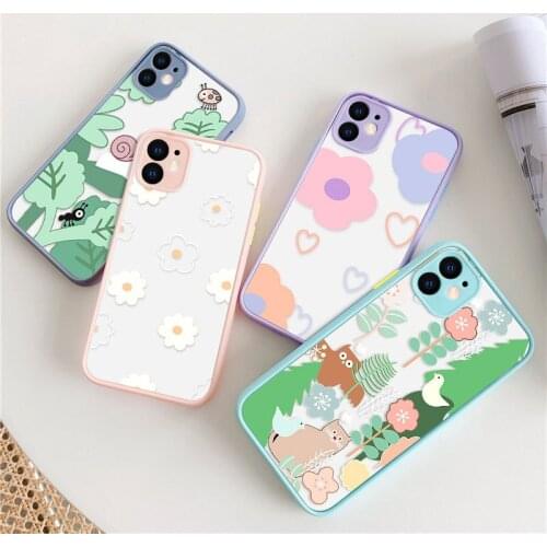 Cartoon Cute Fruit Pattern Phone Case for iPhone 11 12pro 12mini Silicone Soft Shell for iPhone 6 7 8 XR XS 7/8Plus Phone Cover