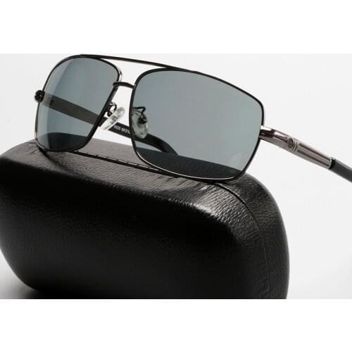 Vazrobe Photochromic Sunglasses Polarized Men Chameleon Glasses for Driving UV400 Resin Lens Wide Lens (68mm) Case Free