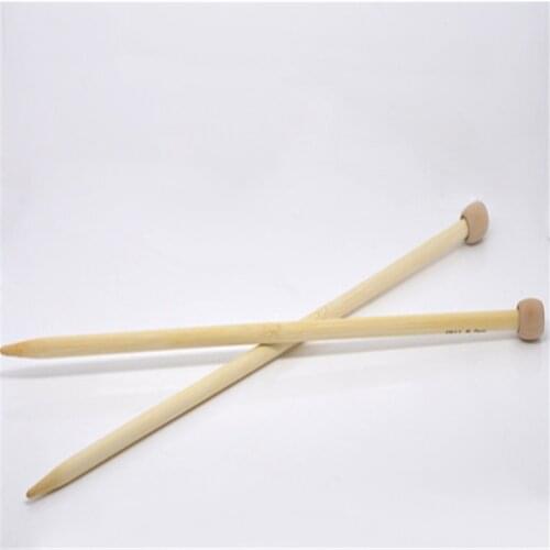 34cm Long Hand Sewing Sweater Crochet Hook Set SP Knitting Needle Bamboo Weave Craft Needle Tools ( US Size 11/8mm ), 1Pair